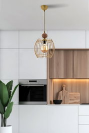 Opviq Lillian Wood Dorado y Natural